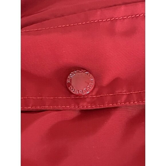 Banana Republic Men’s SZ M Four-Pocket Nylon Jacket Red Full Zip Snap Front - Picture 9 of 12
